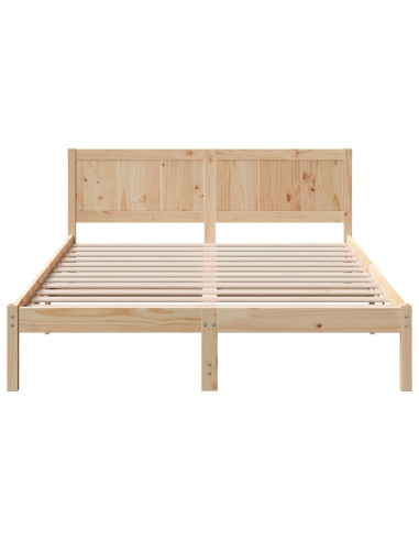 Struttura del letto Marrone 140 x 200 cm Legno massello di pino