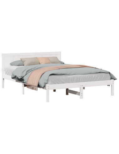 Struttura del letto Bianco 140 x 200 cm Legno massello di pino