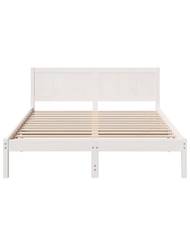 Struttura del letto Bianco 140 x 200 cm Legno massello di pino