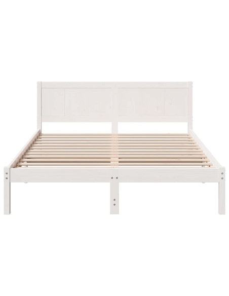 Struttura del letto Bianco 140 x 200 cm Legno massello di pino