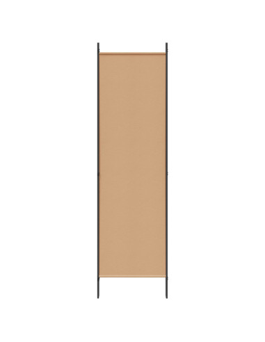 Paravento a 4 Pannelli Beige 200 x 180 cm Tessuto