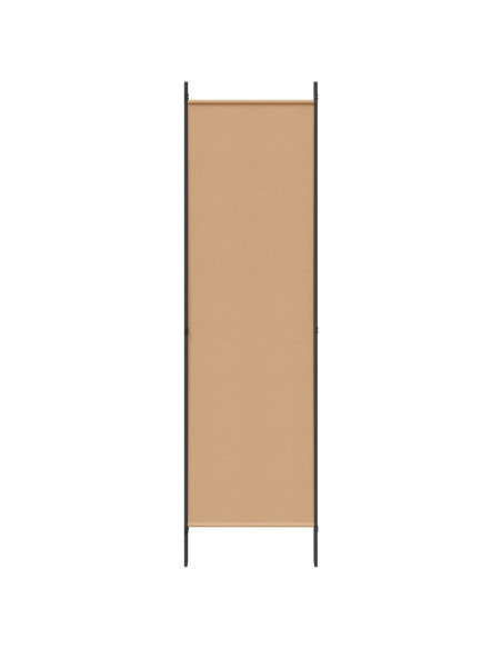Paravento a 4 Pannelli Beige 200 x 180 cm Tessuto