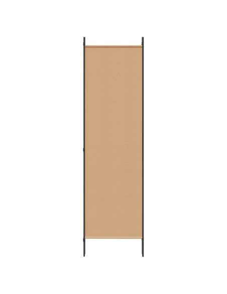 Paravento a 5 Pannelli Beige 250 x 180 cm Tessuto