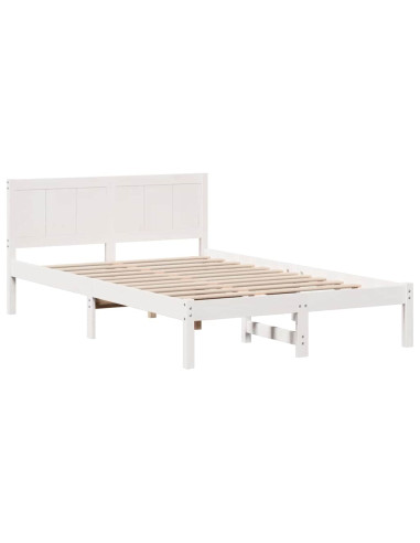 Struttura del letto Bianco 120 x 200 cm Legno massello di pino