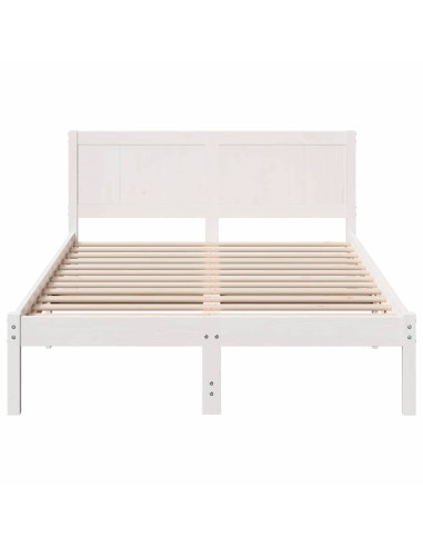 Struttura del letto Bianco 120 x 200 cm Legno massello di pino
