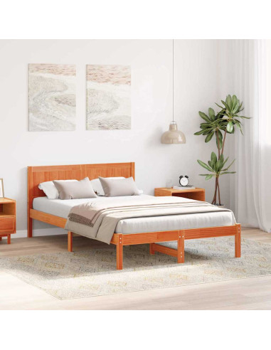 Struttura del letto Marrone 120 x 200 cm Legno massello di pino