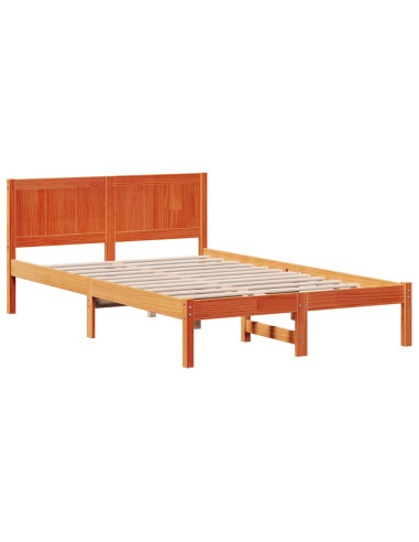 Struttura del letto Marrone 120 x 200 cm Legno massello di pino