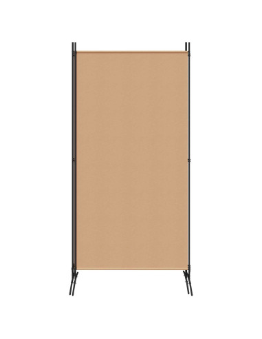 Paravento a 3 pannelli Beige 260 x 180 cm Tessuto