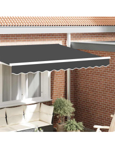 Tenda a Braccio Antracite 580 x 20 cm Tela
