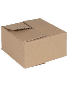Scatola Pieghevole 50 pcs Naturale 15 x 15 x 8 cm Cartone