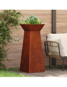 Vaso a Pilastro 2 pcs Argento 40 x 40 x 100 cm