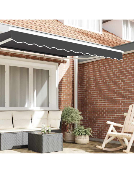 Tenda a Braccio Antracite 580 x 20 cm Tela