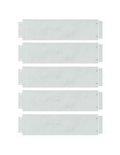Bordure per prato 5 pcs Argento 100 x 25 x 0,07 cm 2