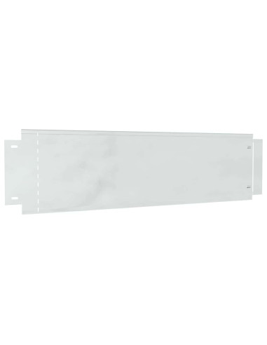 Bordure per prato 5 pcs Argento 100 x 25 x 0,07 cm