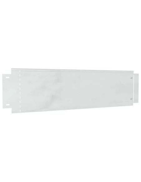 Bordure per prato 10 pcs Argento 100 x 25 x 0,07 cm