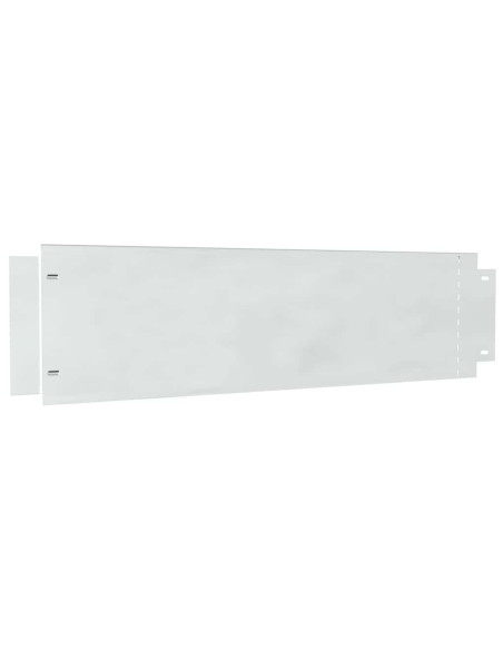 Bordure per prato 10 pcs Argento 100 x 25 x 0,07 cm