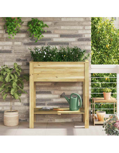 Vaso Alto Marrone 85,5 x 46,5 x 96 cm Legno di pino impregnato