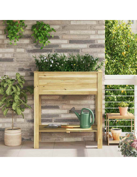 Vaso Alto Marrone 85,5 x 46,5 x 96 cm Legno di pino impregnato