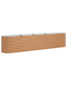 Letto Rialzato Marrone 400 x 80 x 81 cm Acciaio 2