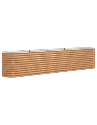 Letto Rialzato Marrone 400 x 80 x 81 cm Acciaio