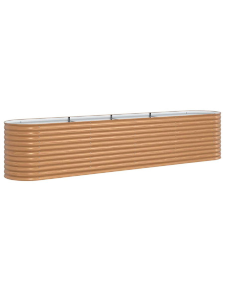 Letto Rialzato Marrone 400 x 80 x 81 cm Acciaio