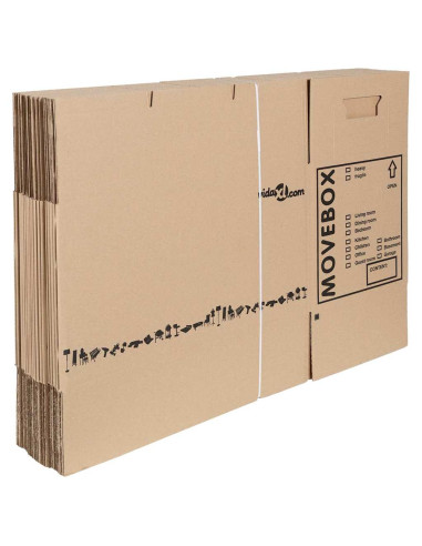 Scatola per Traslochi 20 pcs Naturale 59 x 31,5 x 31,5 cm