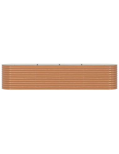 Letto Rialzato Marrone 400 x 80 x 81 cm Acciaio