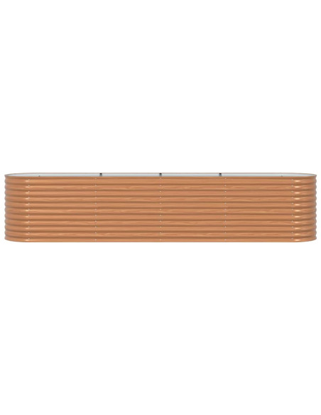 Letto Rialzato Marrone 400 x 80 x 81 cm Acciaio