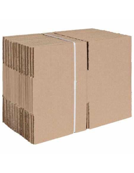 Scatola Pieghevole 50 pcs Naturale 15 x 15 x 8 cm Cartone