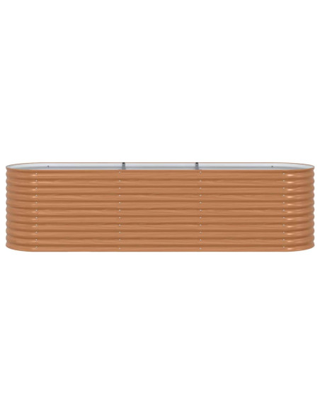 Letto Rialzato Marrone 320 x 80 x 81 cm Acciaio