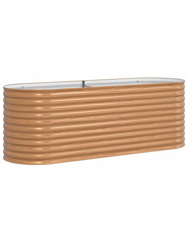 Letto Rialzato Marrone 240 x 80 x 81 cm Acciaio