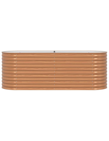 Letto Rialzato Marrone 240 x 80 x 81 cm Acciaio