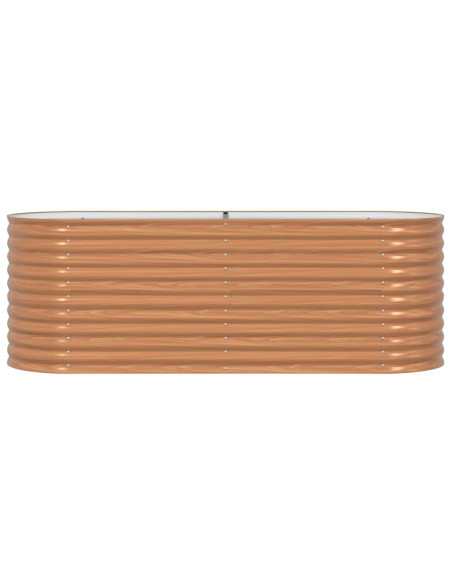 Letto Rialzato Marrone 240 x 80 x 81 cm Acciaio