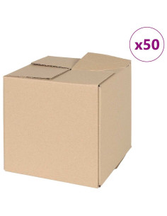 Scatola Pieghevole 50 pcs Naturale 20 x 20 x 20 cm Cartone 2