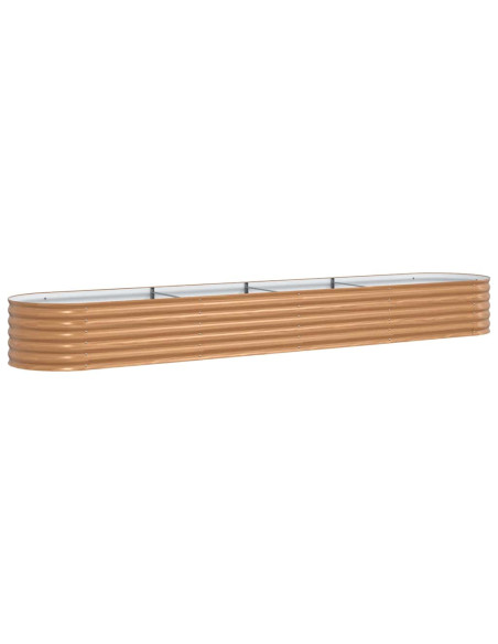 Letto Rialzato Marrone 400 x 80 x 44 cm Acciaio