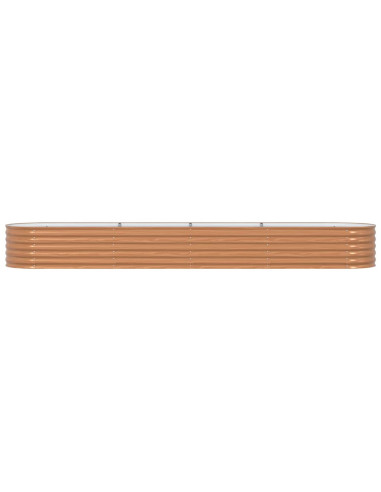 Letto Rialzato Marrone 400 x 80 x 44 cm Acciaio