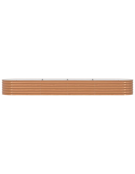 Letto Rialzato Marrone 400 x 80 x 44 cm Acciaio