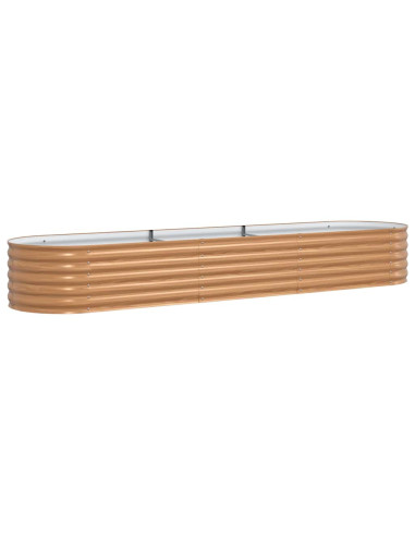 Letto Rialzato Marrone 320 x 80 x 44 cm Acciaio