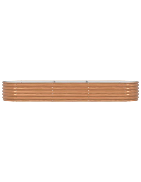 Letto Rialzato Marrone 320 x 80 x 44 cm Acciaio