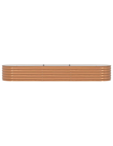 Letto Rialzato Marrone 320 x 80 x 44 cm Acciaio