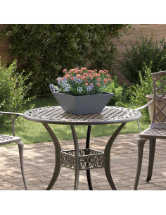 Vaso da giardino Antracite 35 x 35 x 15 cm