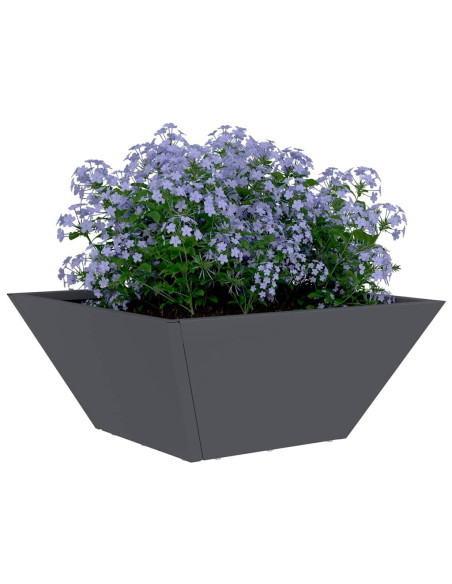 Vaso da giardino Antracite 35 x 35 x 15 cm