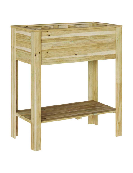 Vaso Alto Marrone 85,5 x 46,5 x 96 cm Legno di pino impregnato