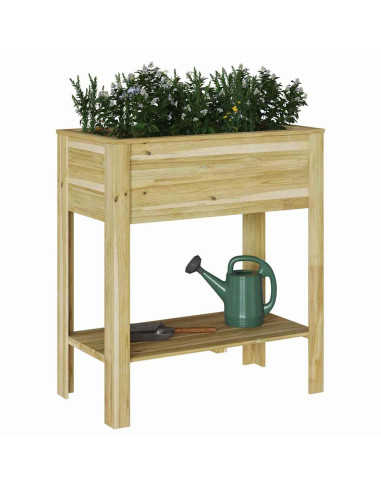 Vaso Alto Marrone 85,5 x 46,5 x 96 cm Legno di pino impregnato