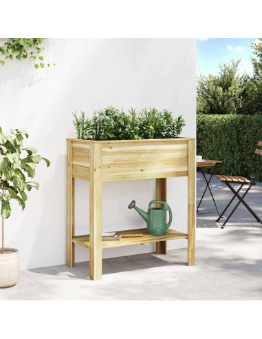 Vaso Alto Marrone 85,5 x 46,5 x 96 cm Legno di pino impregnato