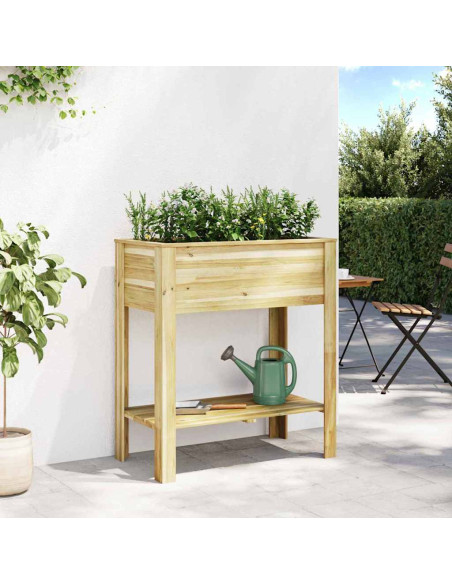 Vaso Alto Marrone 85,5 x 46,5 x 96 cm Legno di pino impregnato