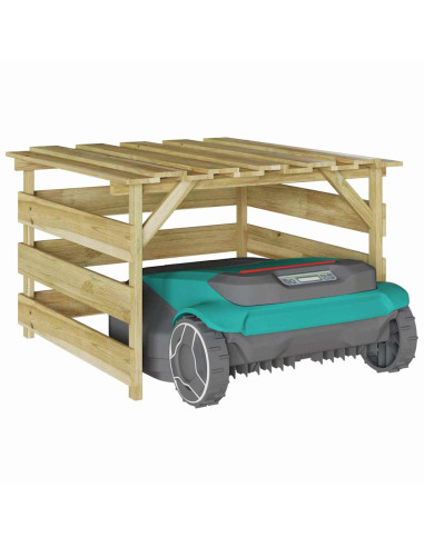 Garage per tosaerba Marrone 84 x 80 x 56 cm