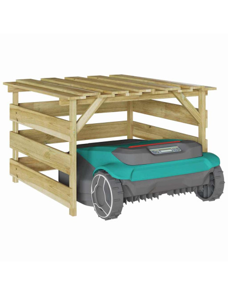 Garage per tosaerba Marrone 84 x 80 x 56 cm