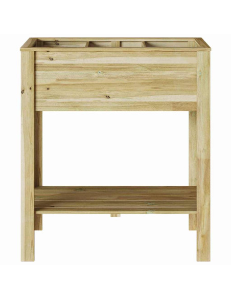 Vaso Alto Marrone 85,5 x 46,5 x 96 cm Legno di pino impregnato