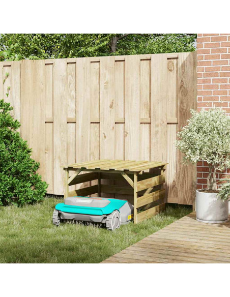 Garage per tosaerba Marrone 84 x 80 x 56 cm